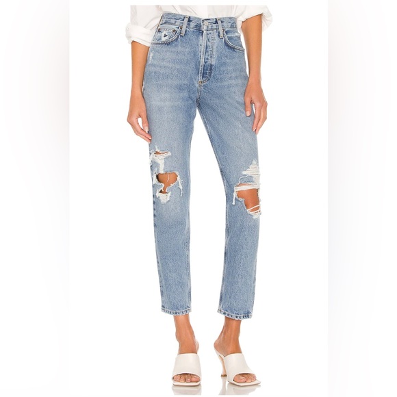 AGOLDE Fen High Rise Relaxed Taper in Wander Women’s Size 30 sold out on revolve - Picture 5 of 9